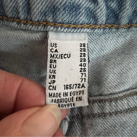 Forever 21 Premium Denim 90s Baggy Straight Hi-Waist Distressed Jeans Size 28 - Picture 7 of 8